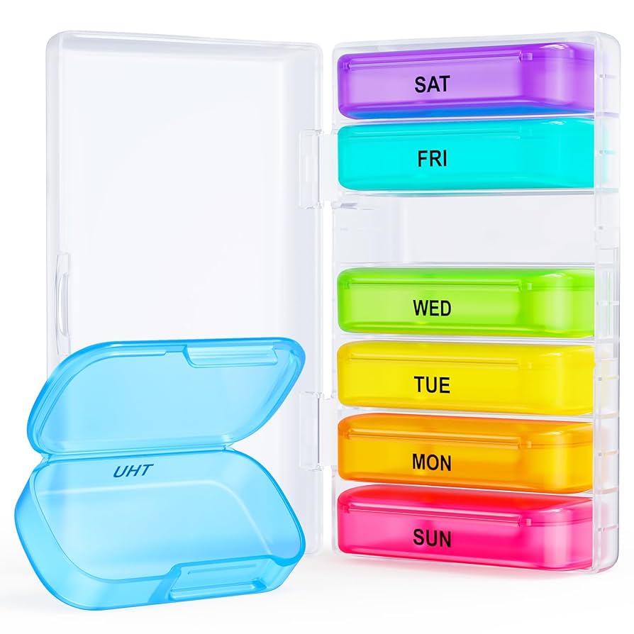 Amazon.com: ZIKEE 7 Packs Extra Large Pill Organizer